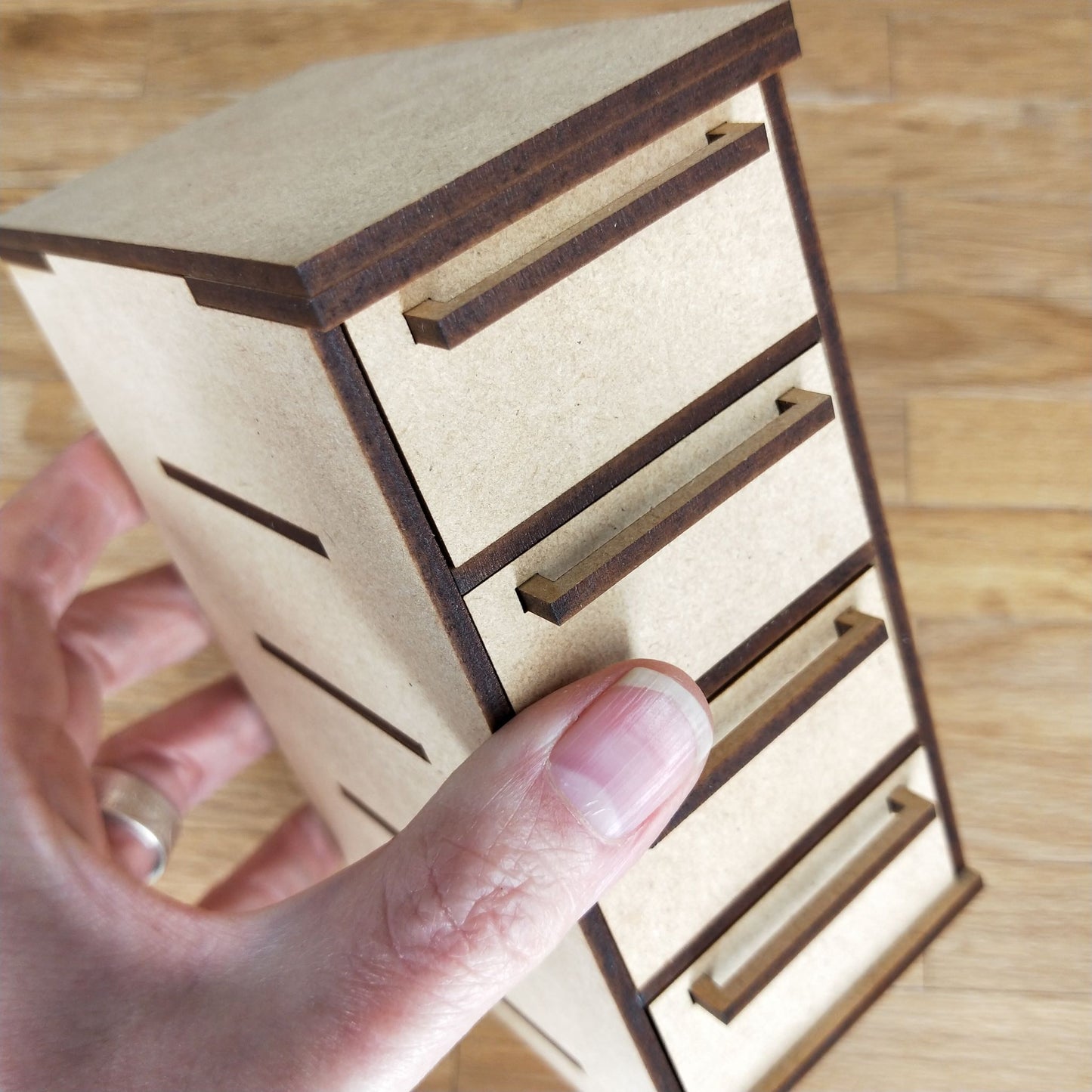 DIY Wooden Kit - 1/6 Scale Half 4 Draw Unit