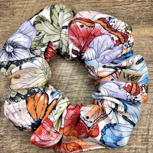 Scrunchies - Sketched Butterflies