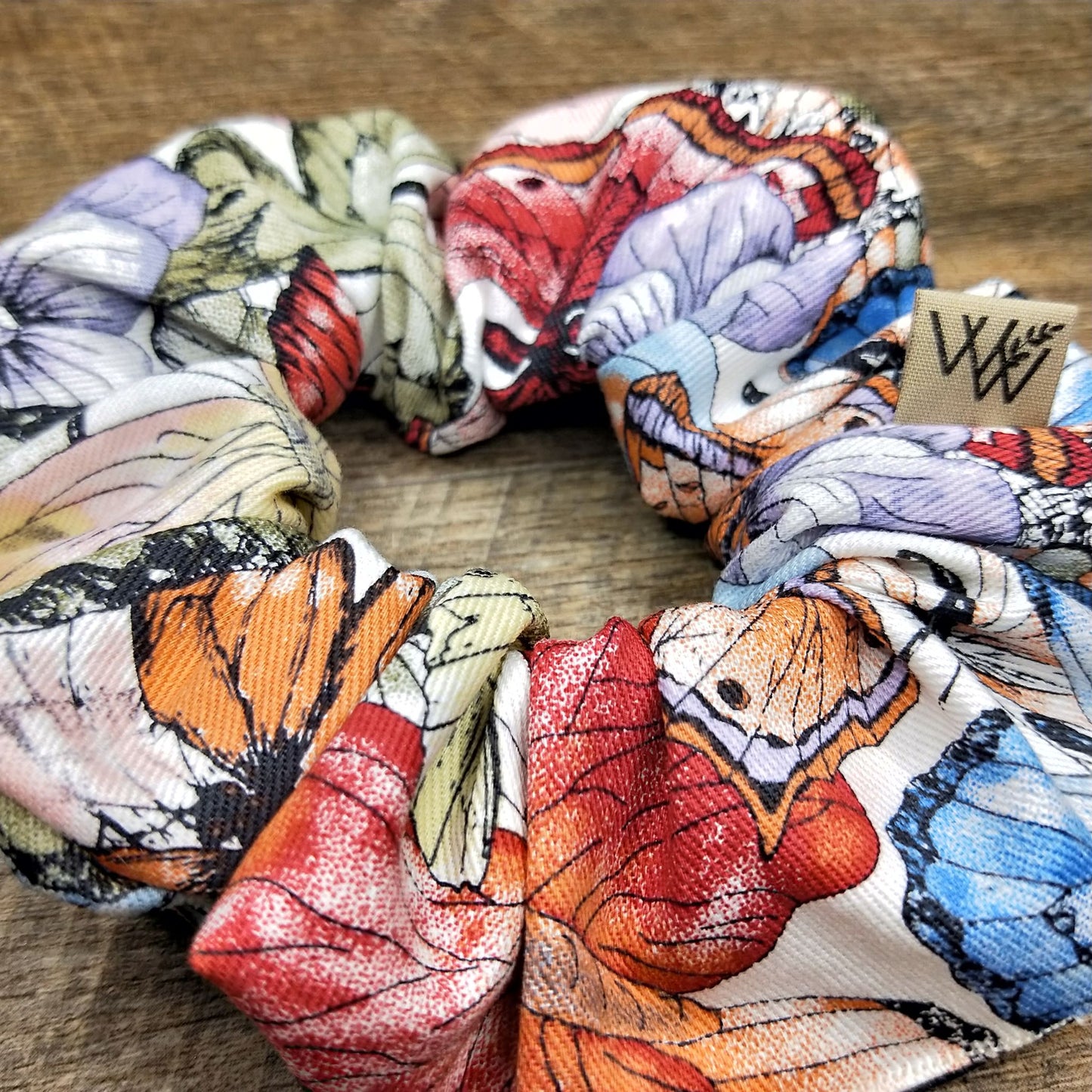 Scrunchies - Sketched Butterflies