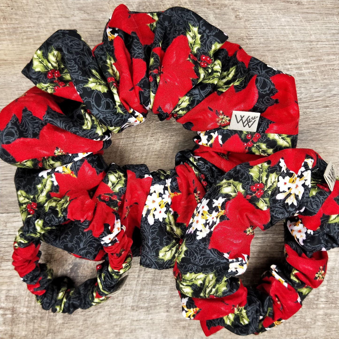 Scrunchies - Christmas Poinsettia