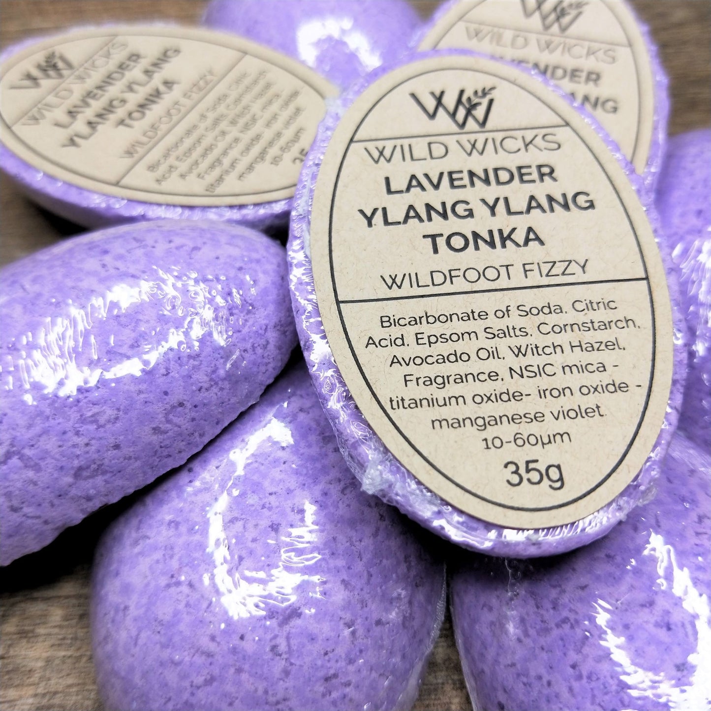 Wildfoot Fizzy Lavender - Ylang Ylang - Tonka