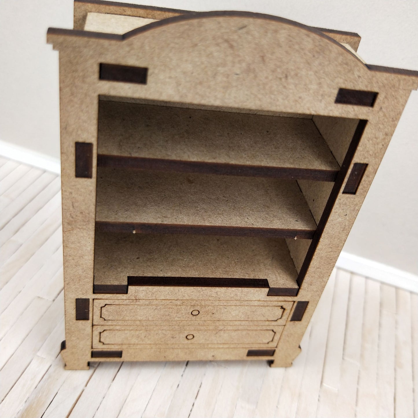 DIY Wooden Dollhouse Furniture Kit - Hutch - Little Princess Series