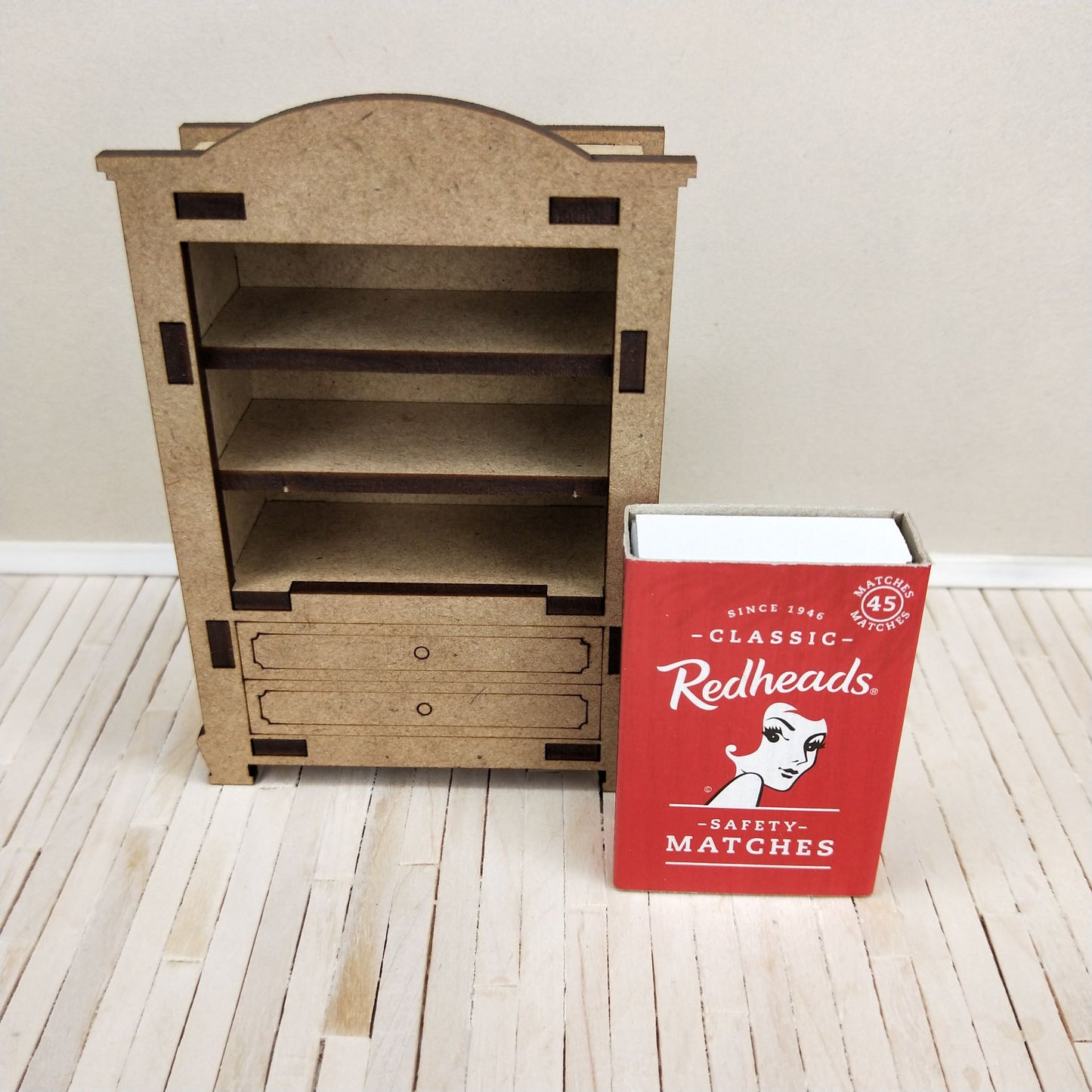 DIY Wooden Dollhouse Furniture Kit - Hutch - Little Princess Series