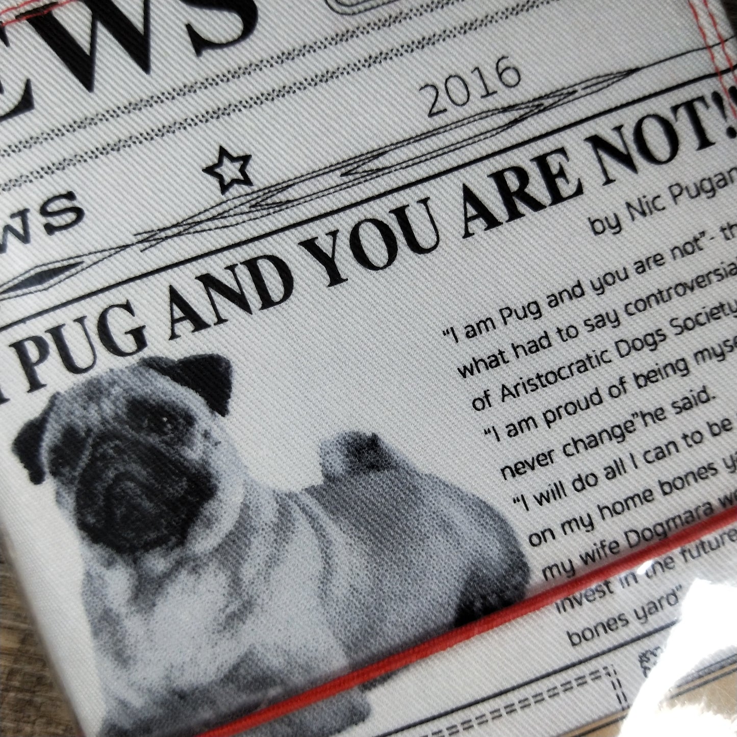 Wilddori Traveler's Notebook Cover Pug News