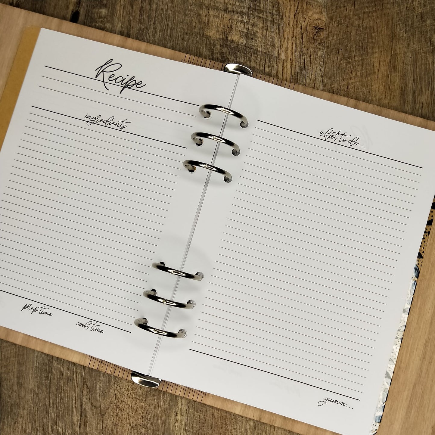 Custom A5 Recipe Book