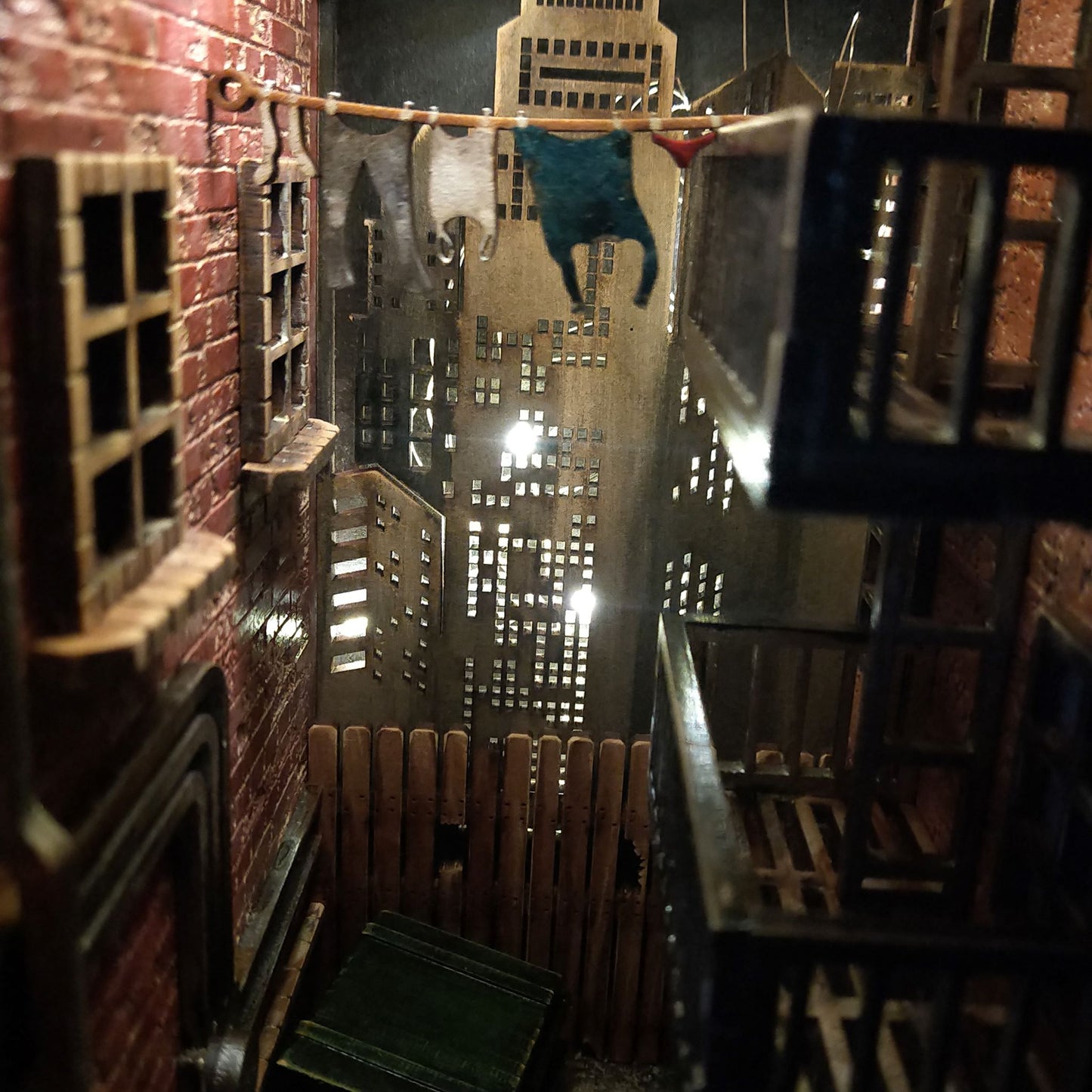 Book Nook Shelf Insert DIY KIT - Crime Scene Alley - Murder Mystery