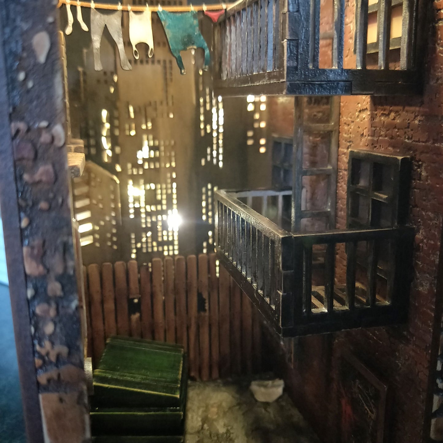 Book Nook Shelf Insert DIY KIT - Crime Scene Alley - Murder Mystery