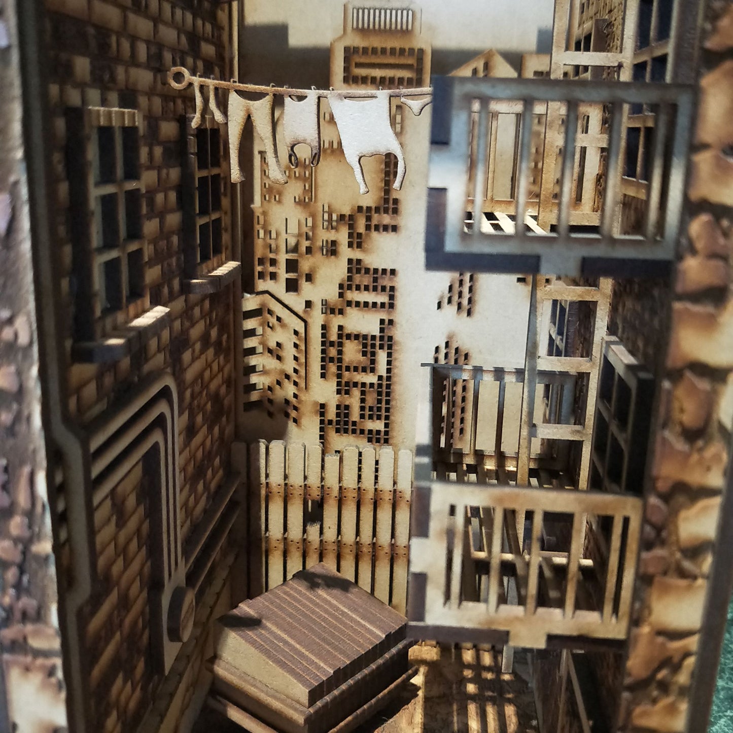 Book Nook Shelf Insert DIY KIT - Crime Scene Alley - Murder Mystery