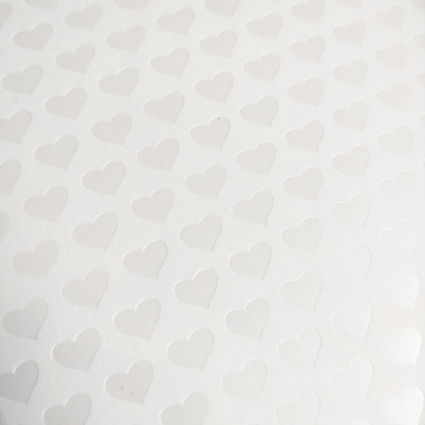 Wilddori 40 sheet Blank Insert, White Pearl Hearts