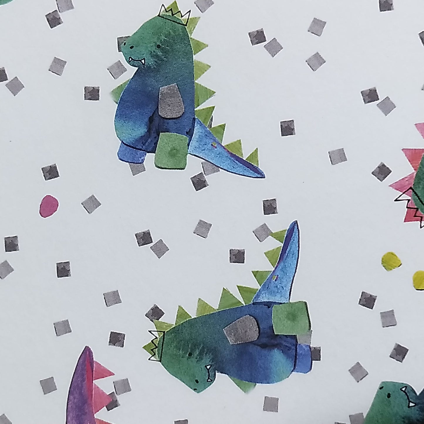 Wilddori 40 sheet Blank Insert - Collage Dinosaur