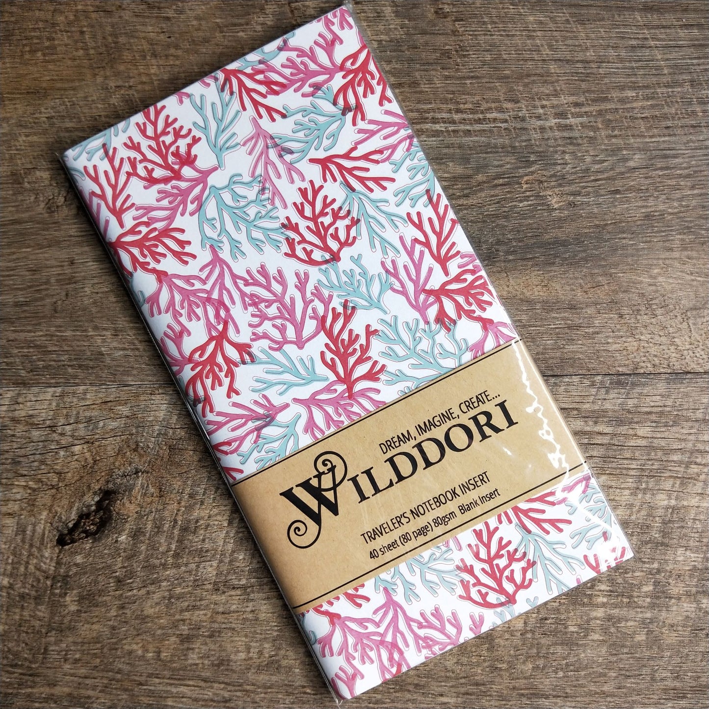 Wilddori 40 sheet Blank Insert - Sea Coral