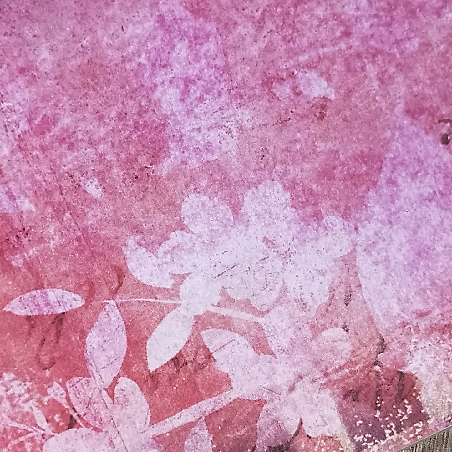 Wilddori 40 sheet Blank Insert - Vintage Pink Leaves