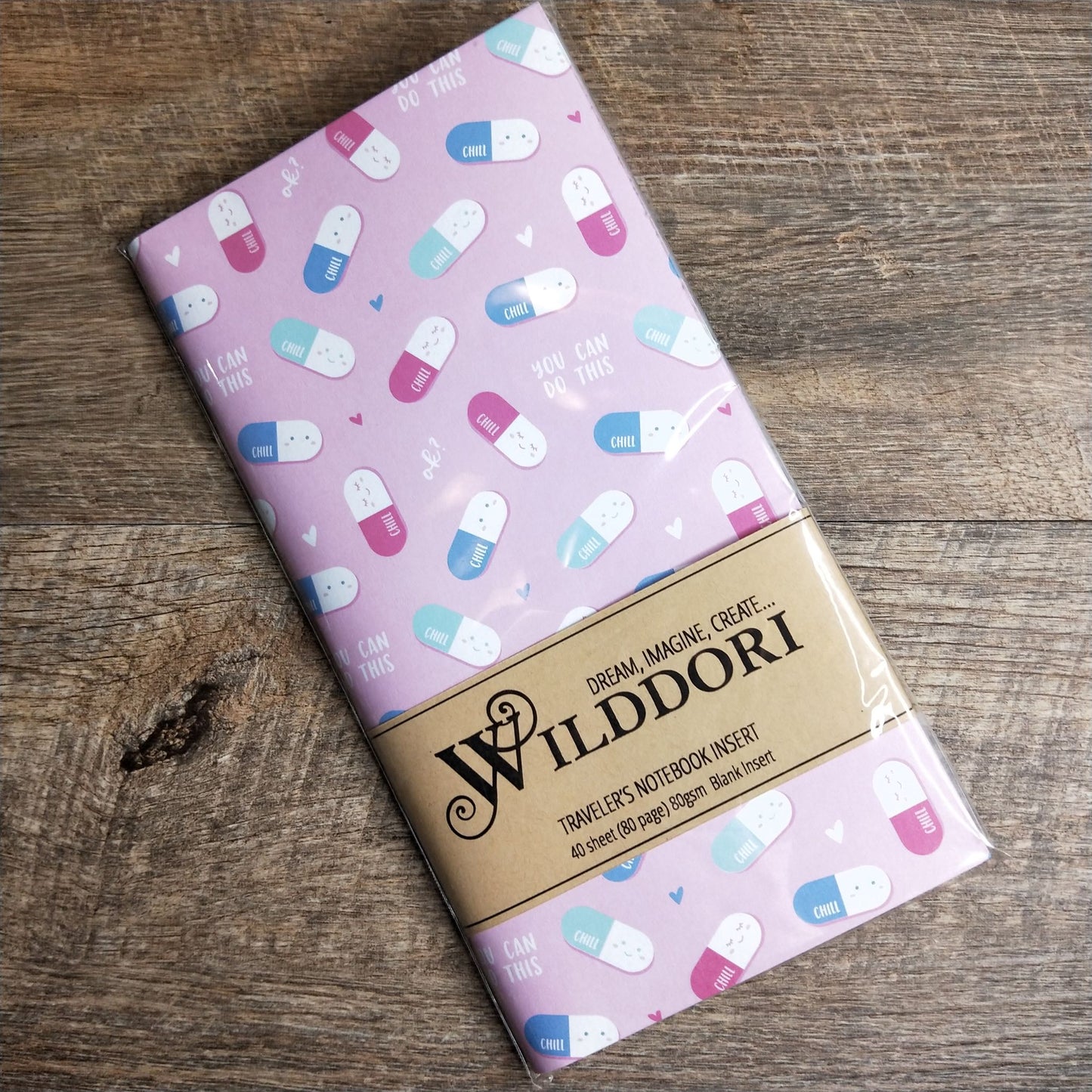 Wilddori 40 sheet Blank Insert - Chill Pill