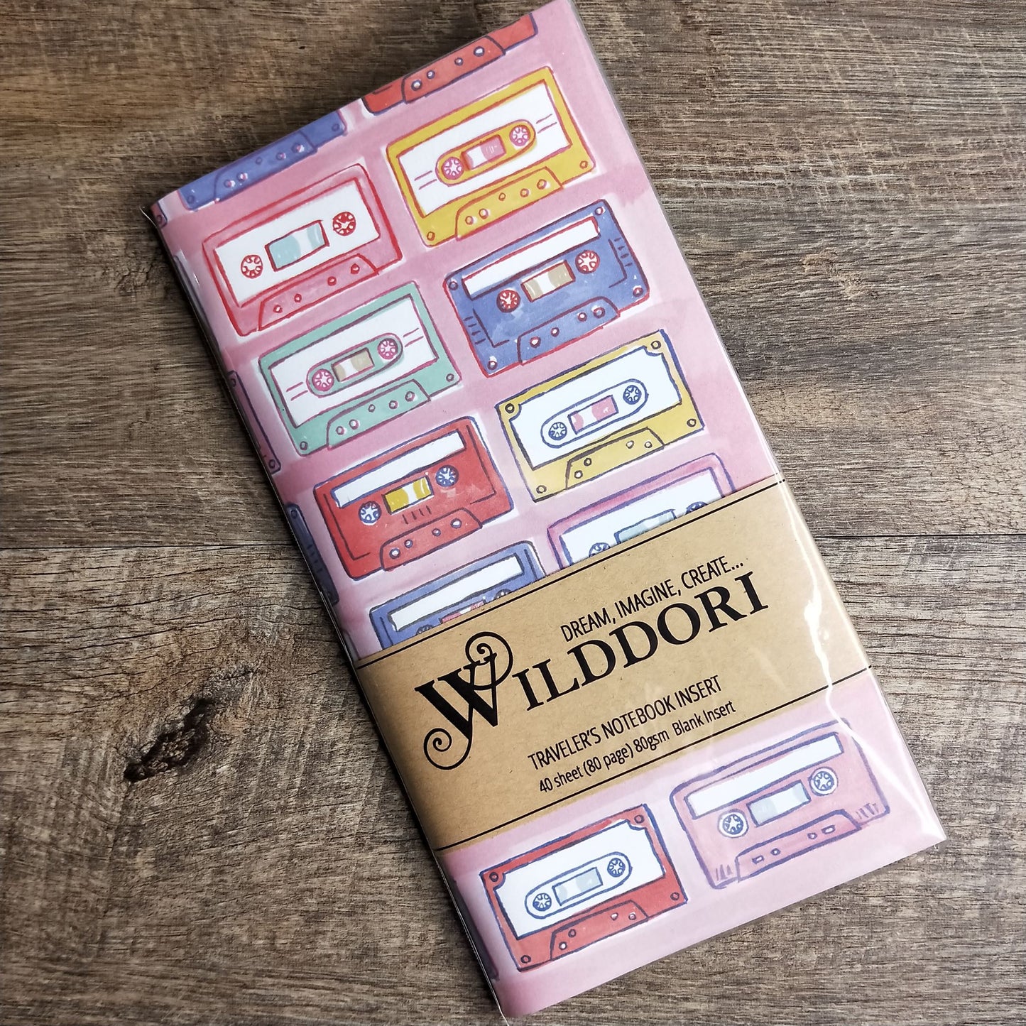Wilddori 40 sheet Blank Insert - Sketchy Cassette