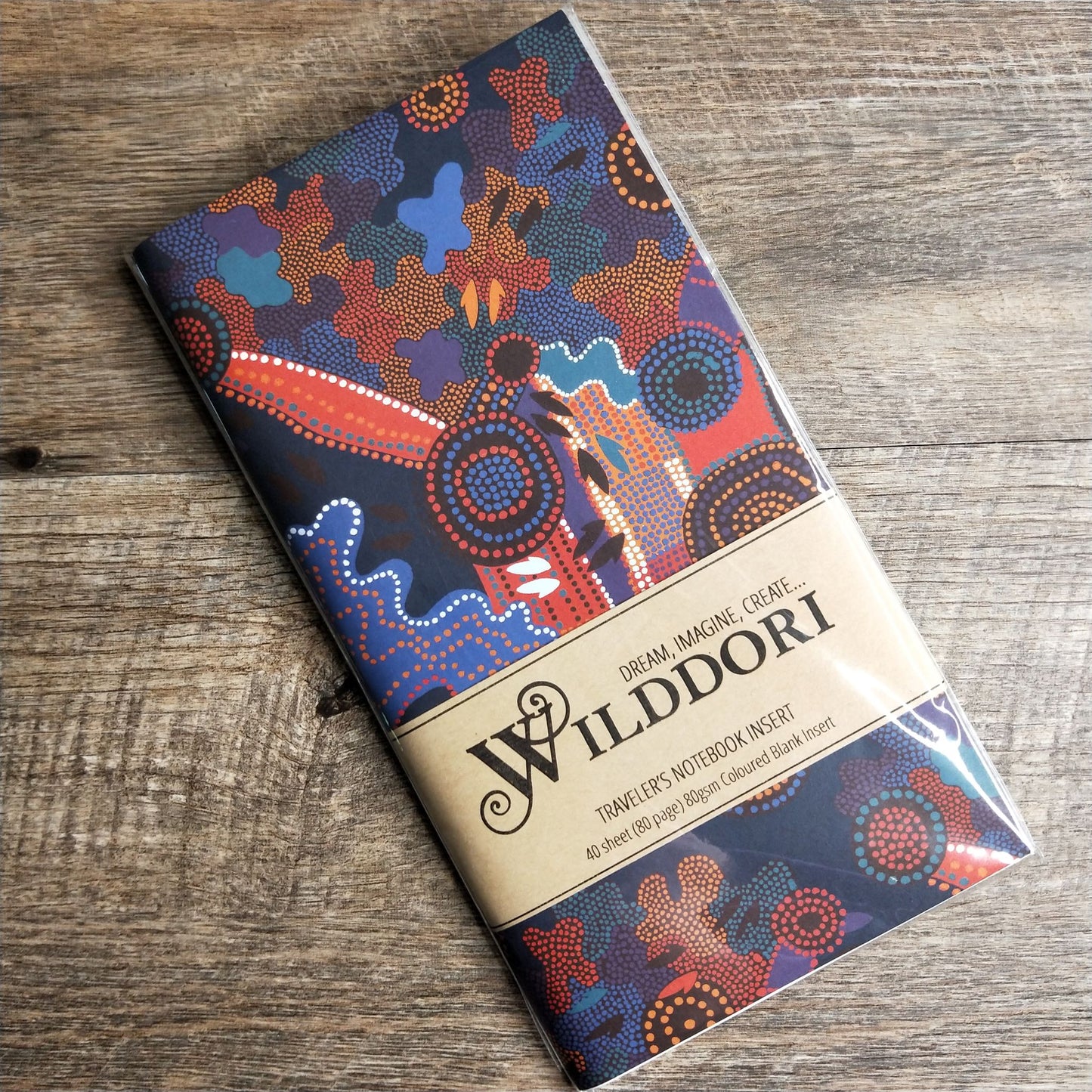 Wilddori 40 sheet Blank Insert - Australian Indigenous Design 13