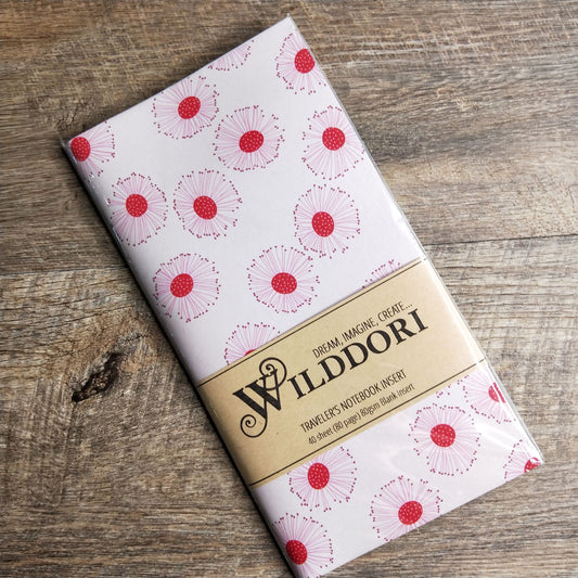 Wilddori 40 sheet Blank Insert - Red Blossom