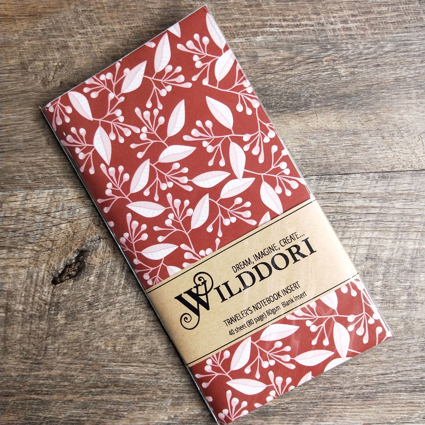Wilddori 40 sheet Blank Insert - Nuts and Leaves