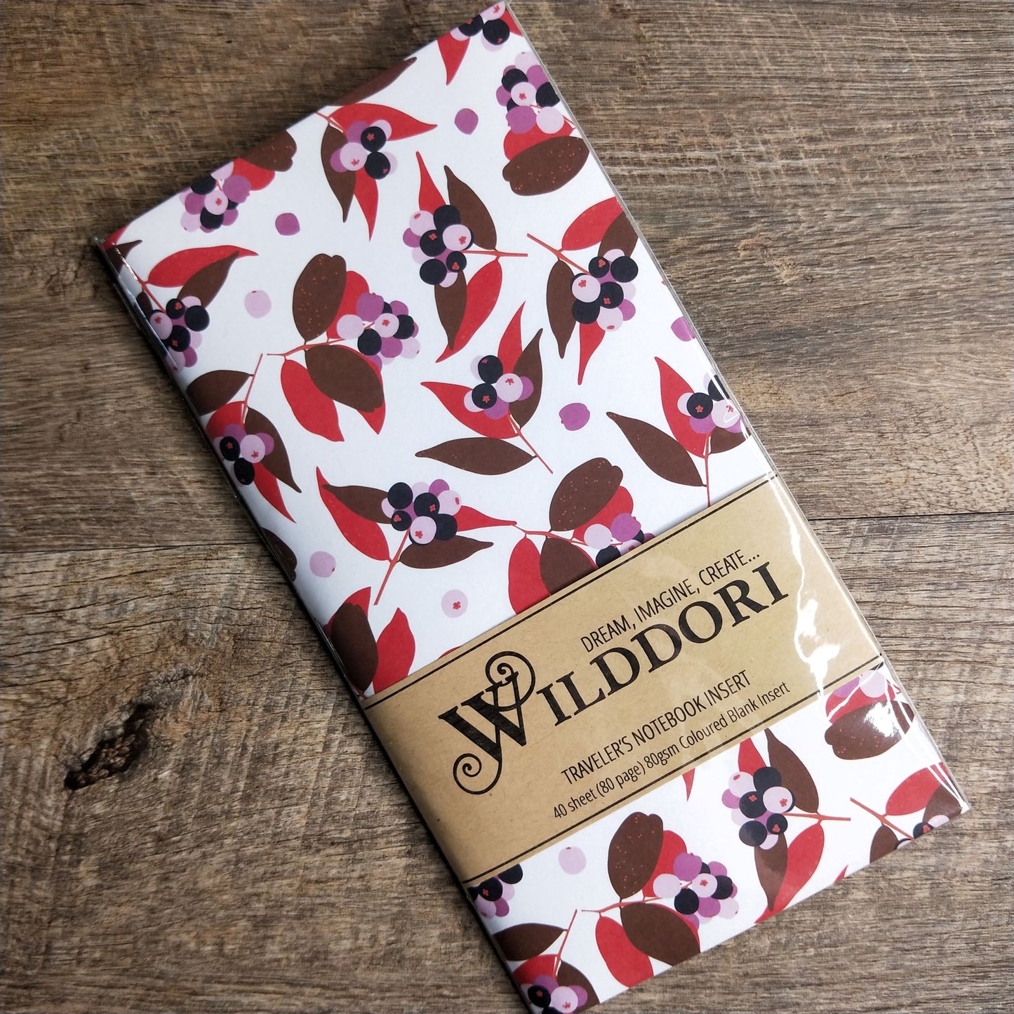 Wilddori 40 sheet Blank Insert - Australian Berries