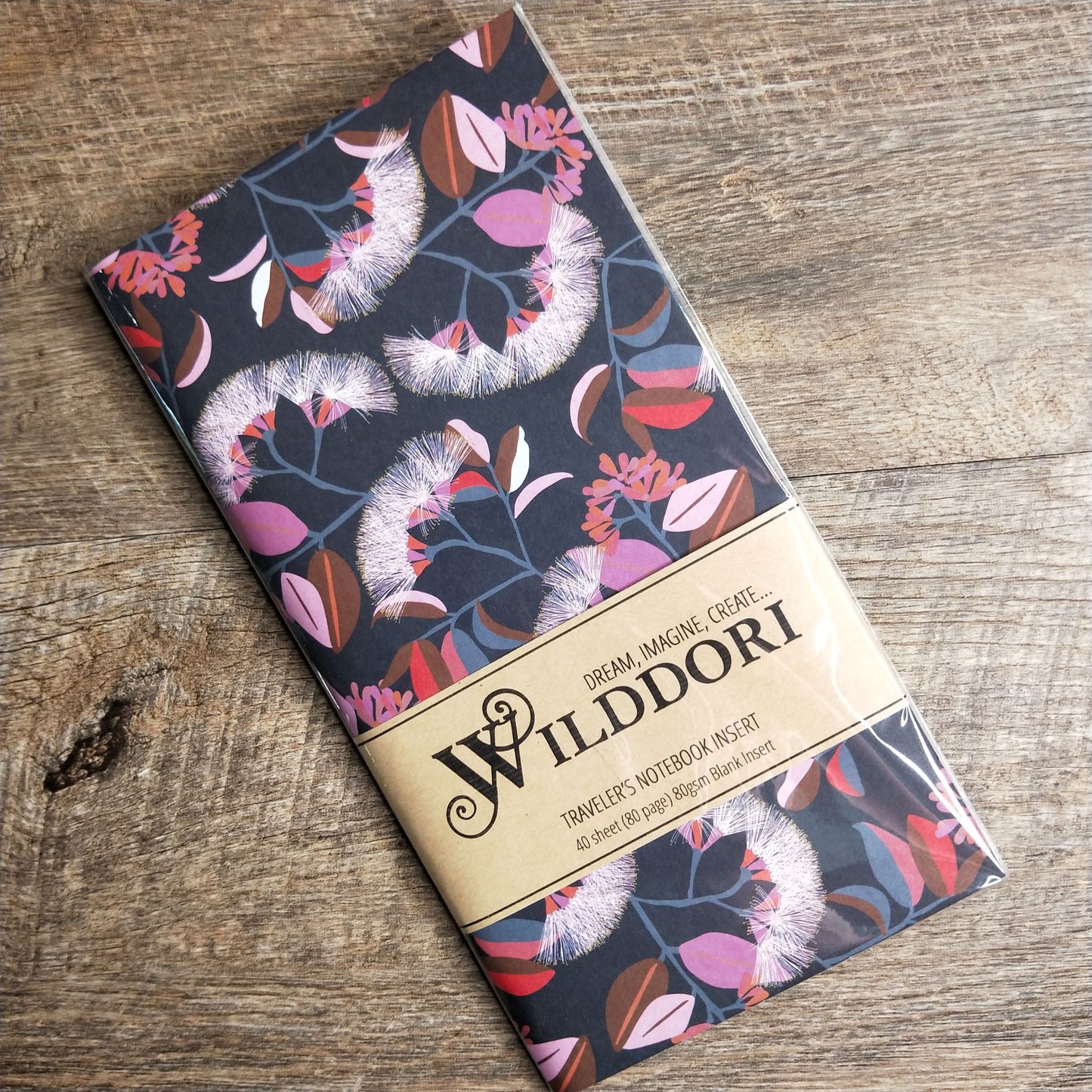 Wilddori 40 sheet Blank Insert - Pink Gum Dark
