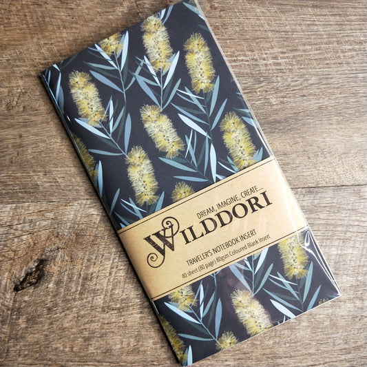 Wilddori 40 sheet Blank Insert - Callistemon Yellow