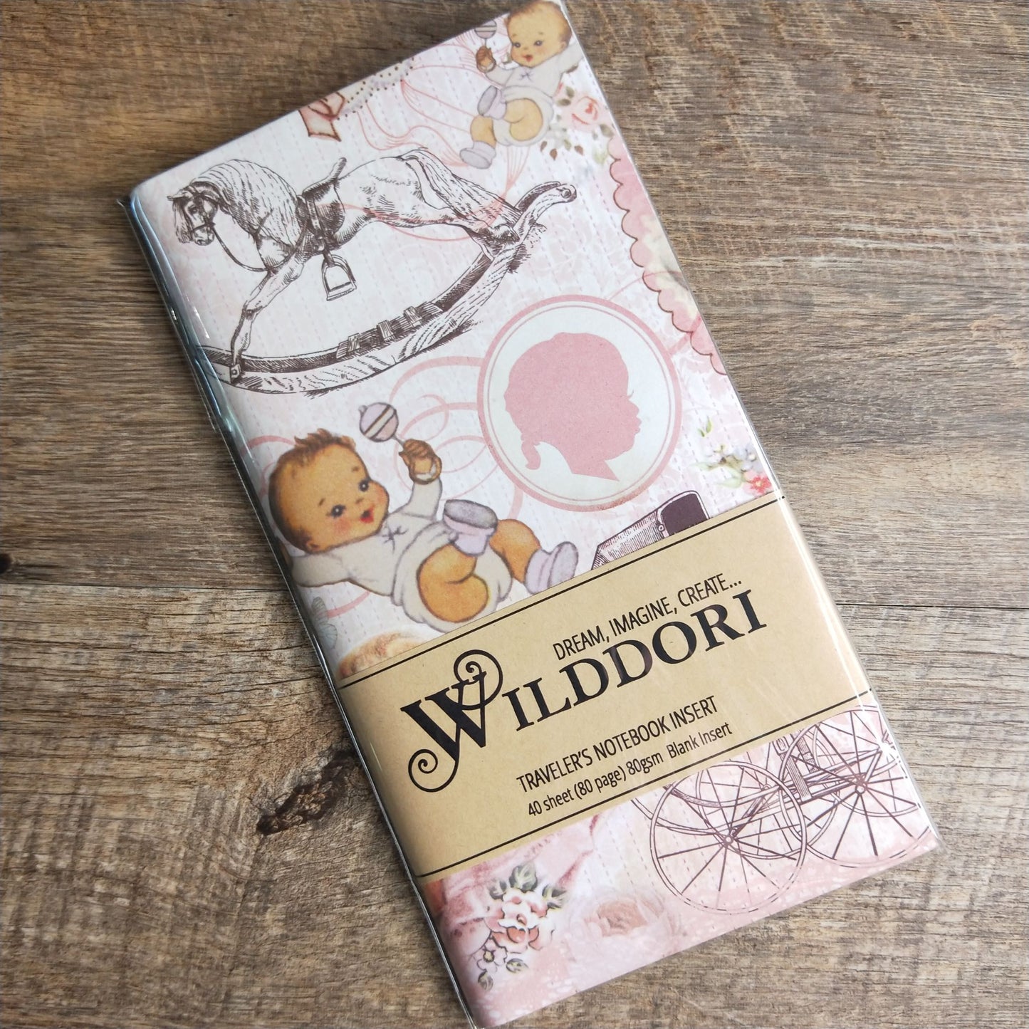 Wilddori 40 sheet Blank Insert - Baby Girl Collage