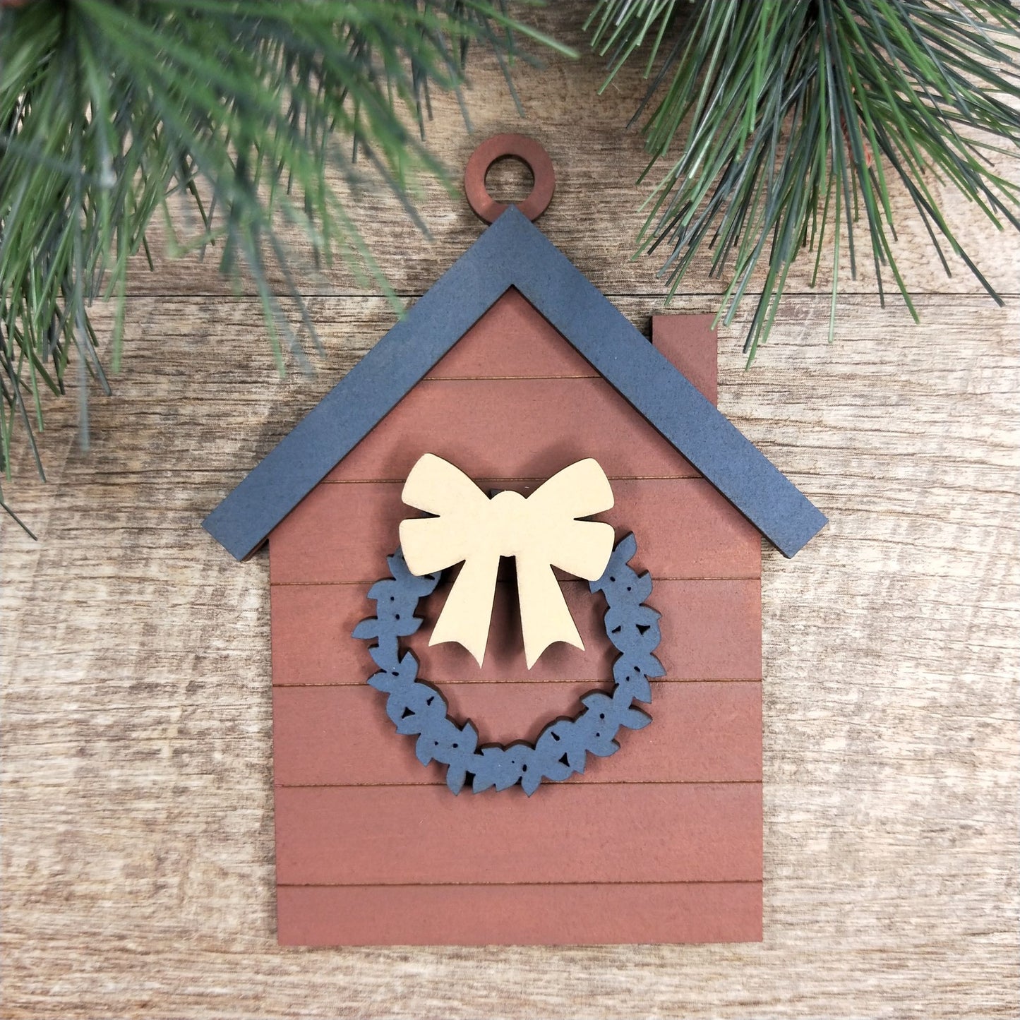 DIY Wooden Christmas House Decorations