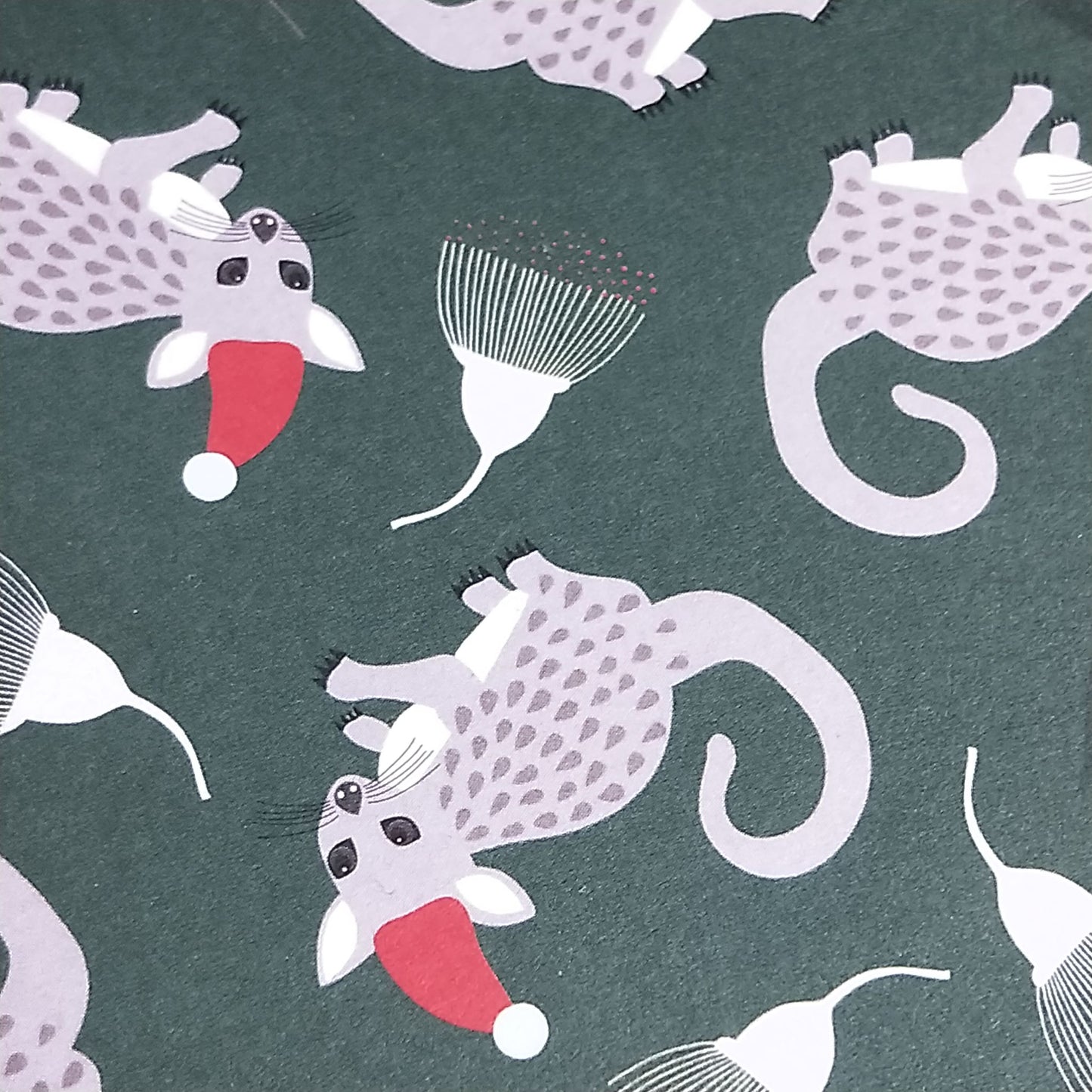Wilddori 40 sheet Blank Insert - Aussie Christmas Possum Dark Green