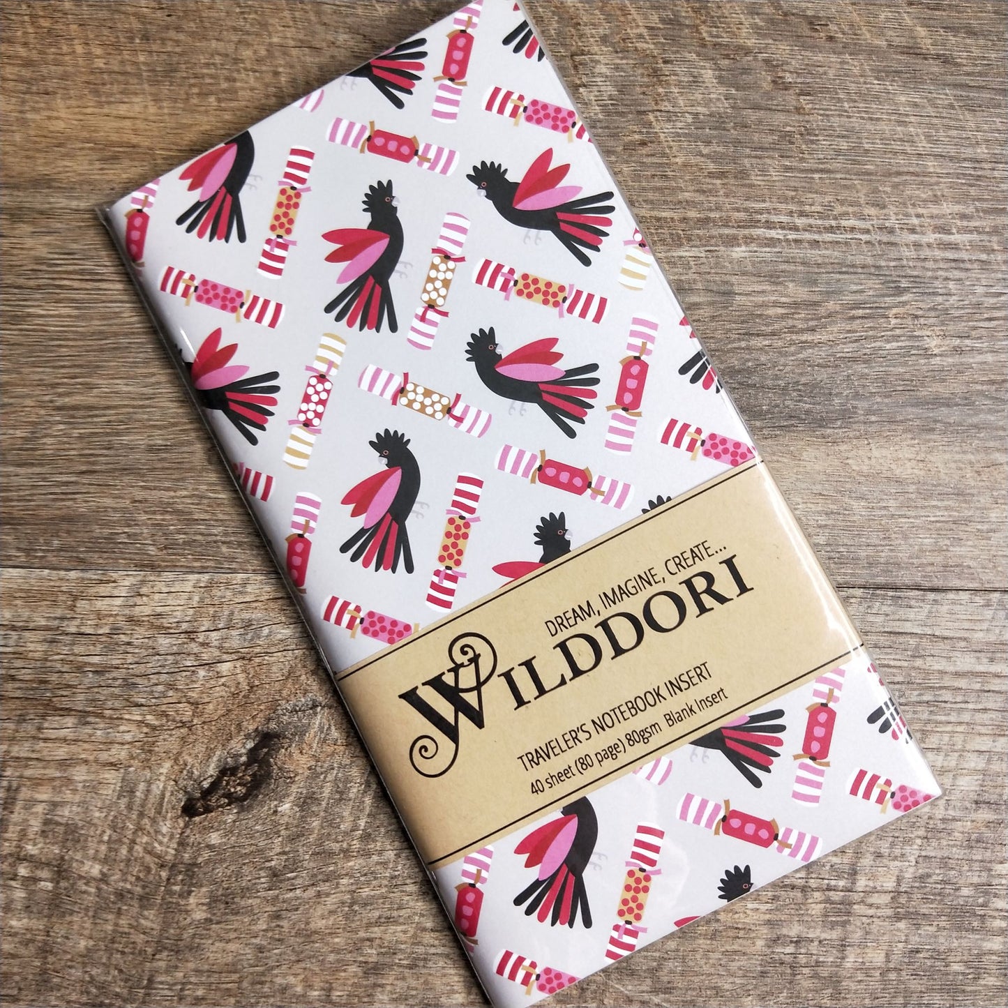 Wilddori 40 sheet Blank Insert - Aussie Christmas Cockatoo Crackers