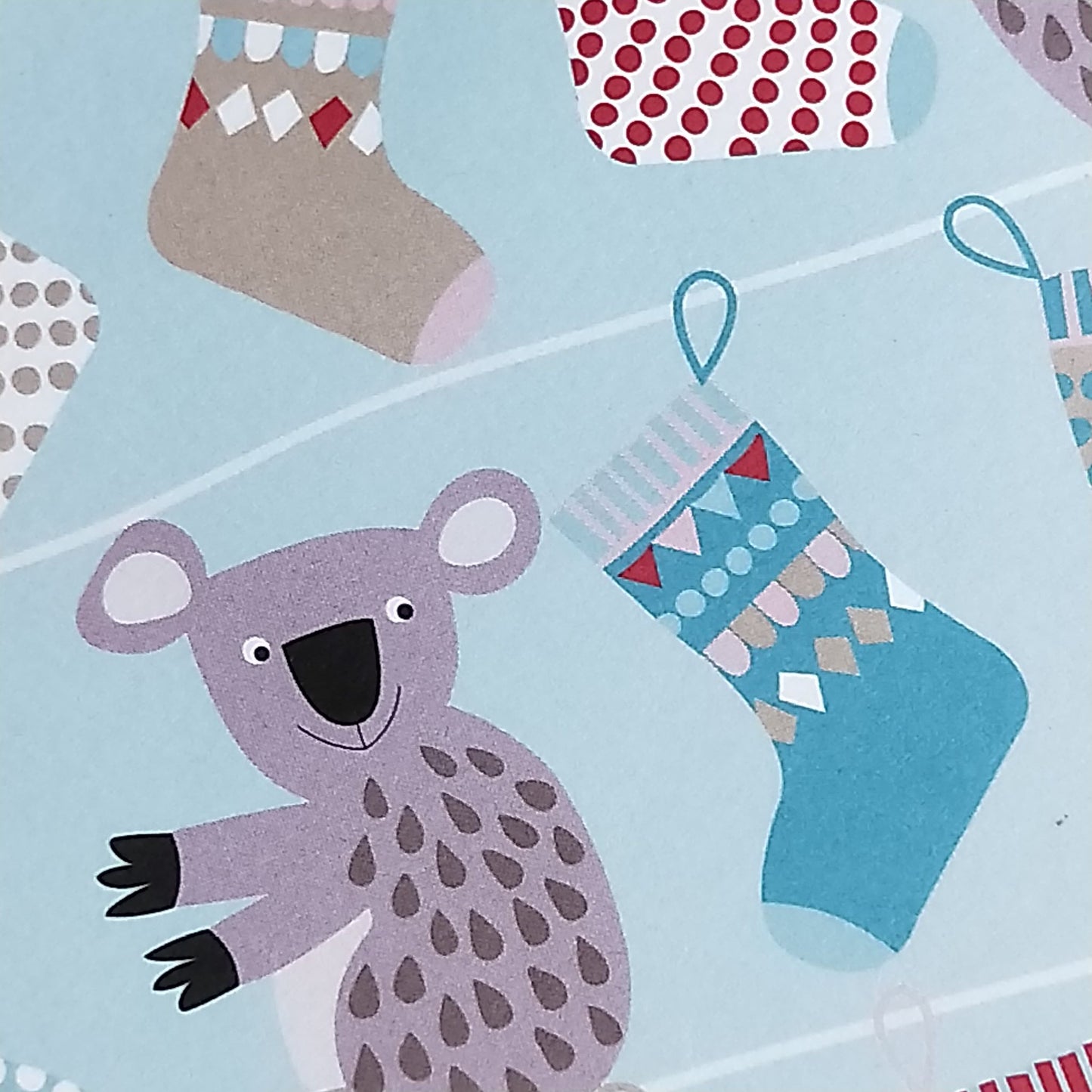 Wilddori 40 sheet Blank Insert - Aussie Christmas Koala Stockings