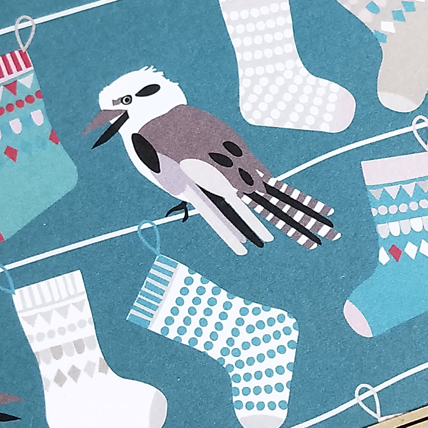 Wilddori 40 sheet Blank Insert - Aussie Christmas Kookaburra Stockings