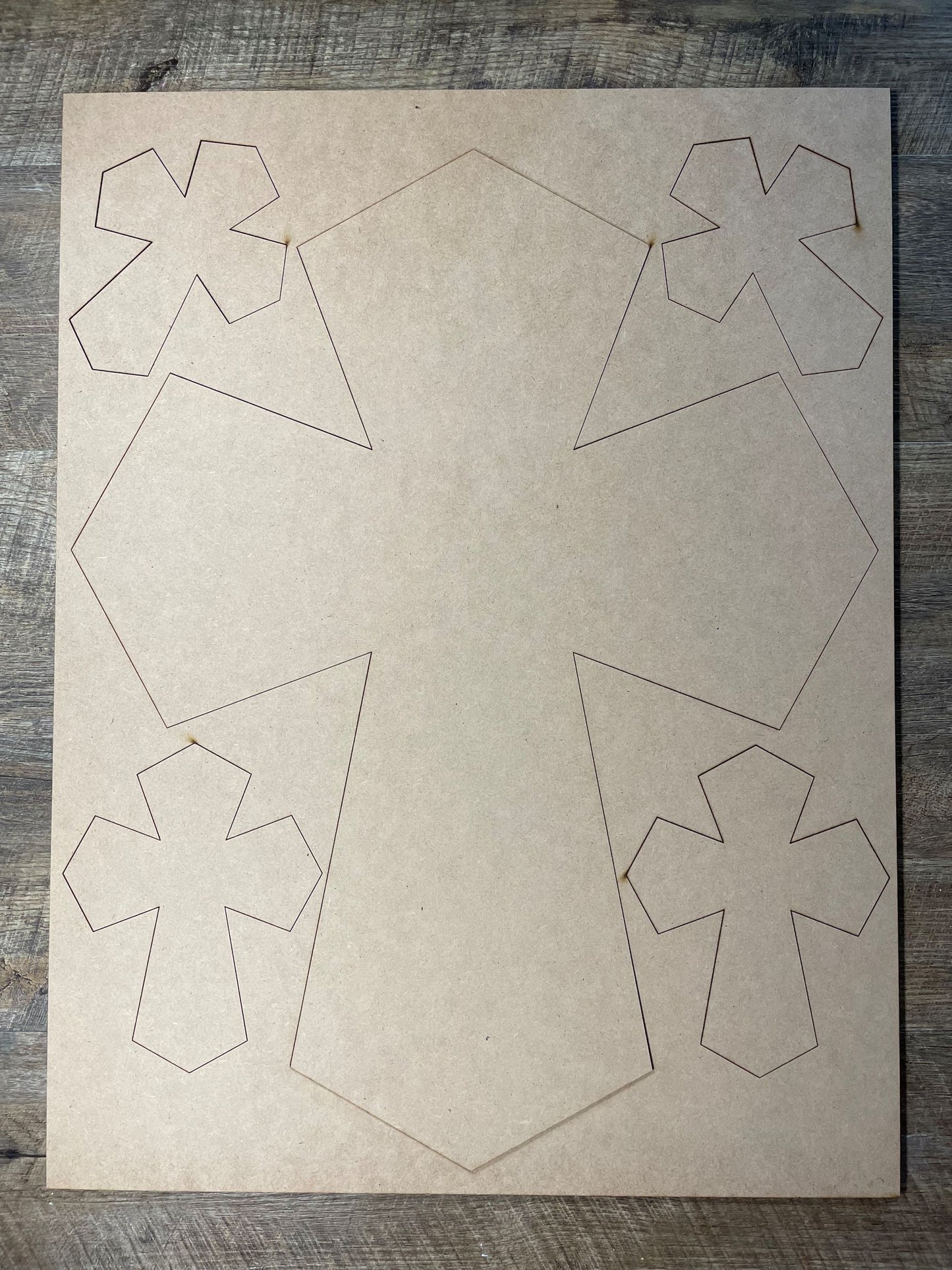 MDF Cutout Cross Set 3