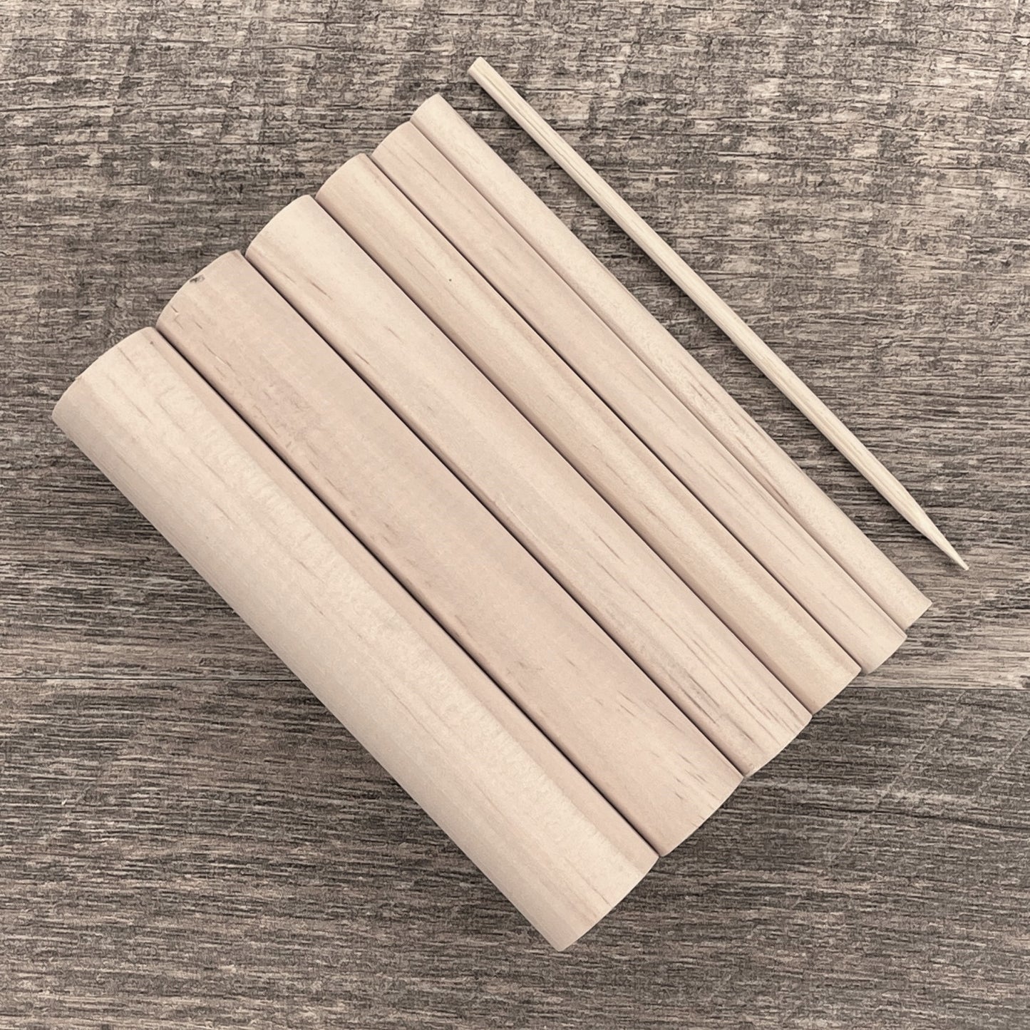 Tasmanian Oak Wooden Dotting Rods