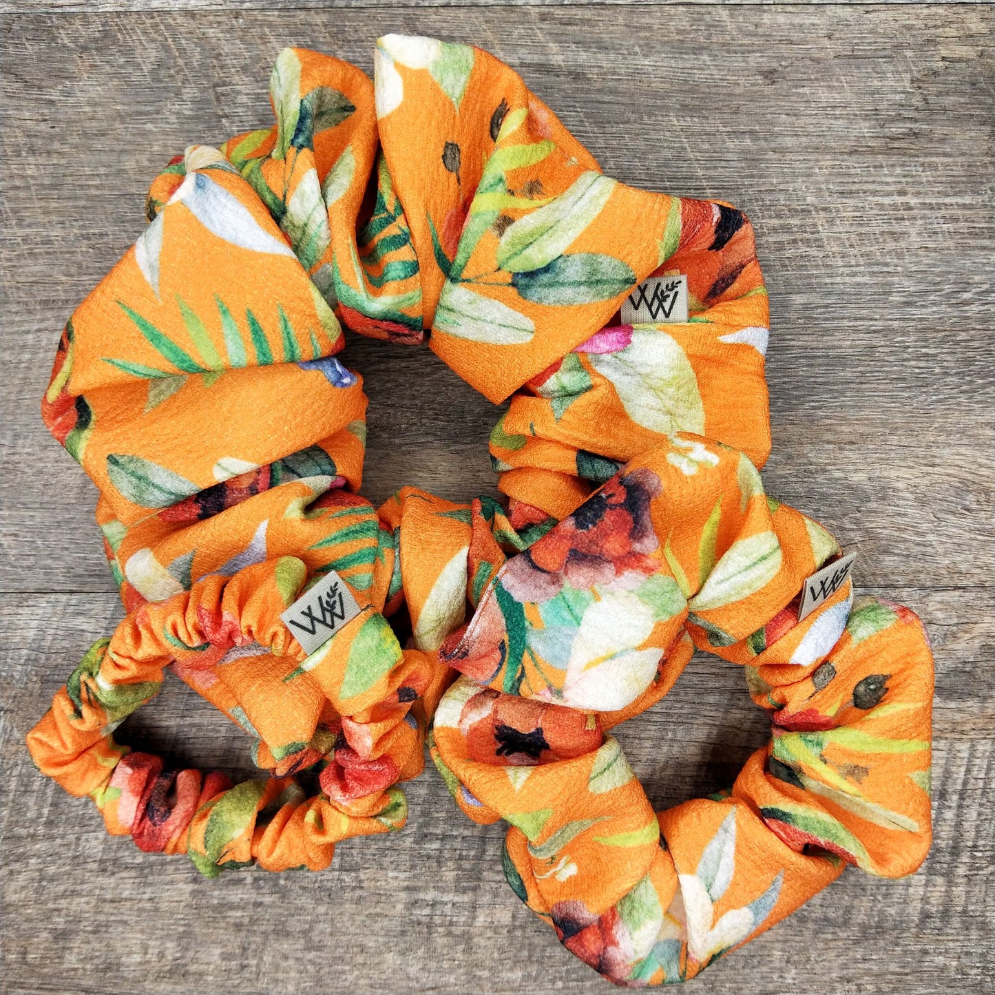 Scrunchies - Orange Tropical