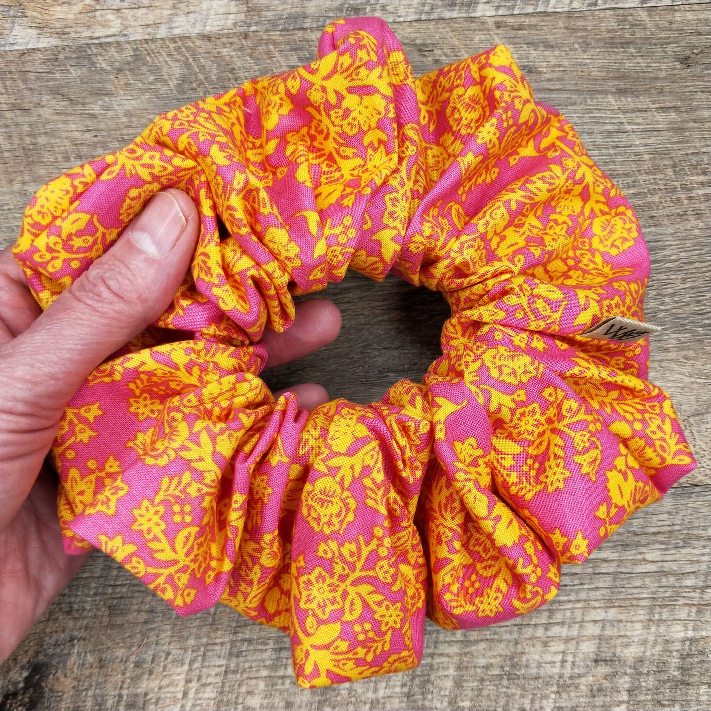 Scrunchies - Pink and Gold Floral