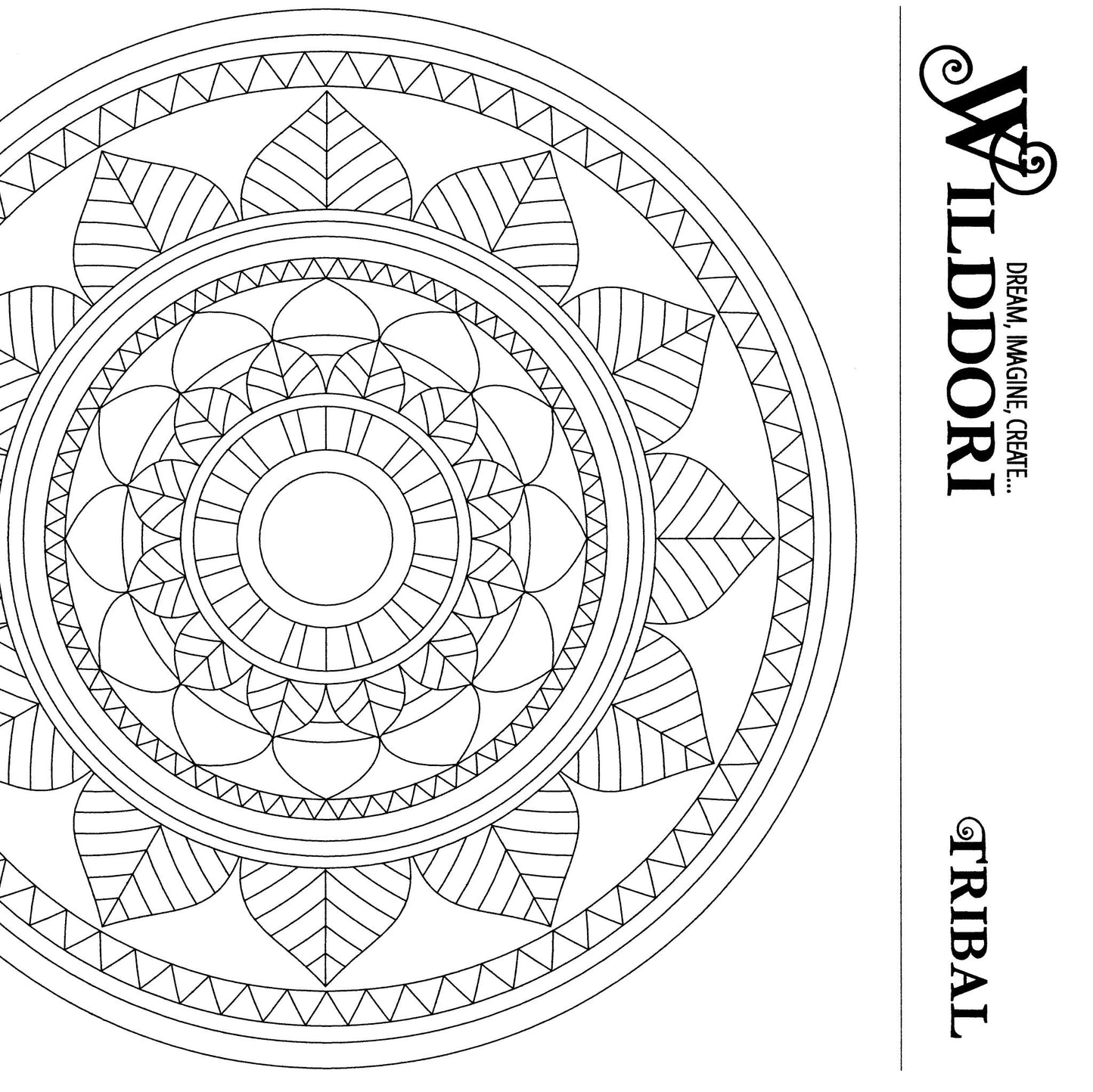 Wilddori Printable Colour In Pages Tribal 1