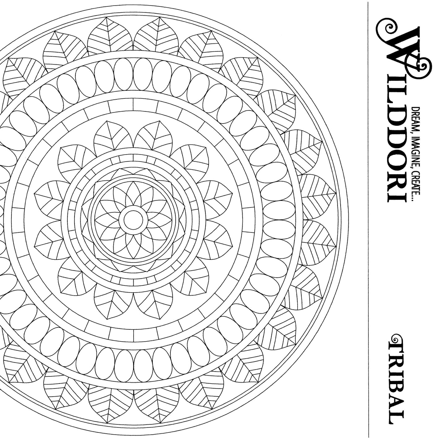 Wilddori Printable Colour In Pages Tribal 4
