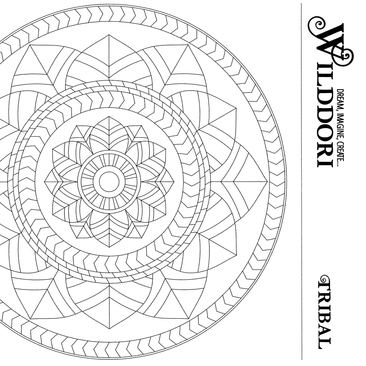 Wilddori Printable Colour In Pages Tribal 5