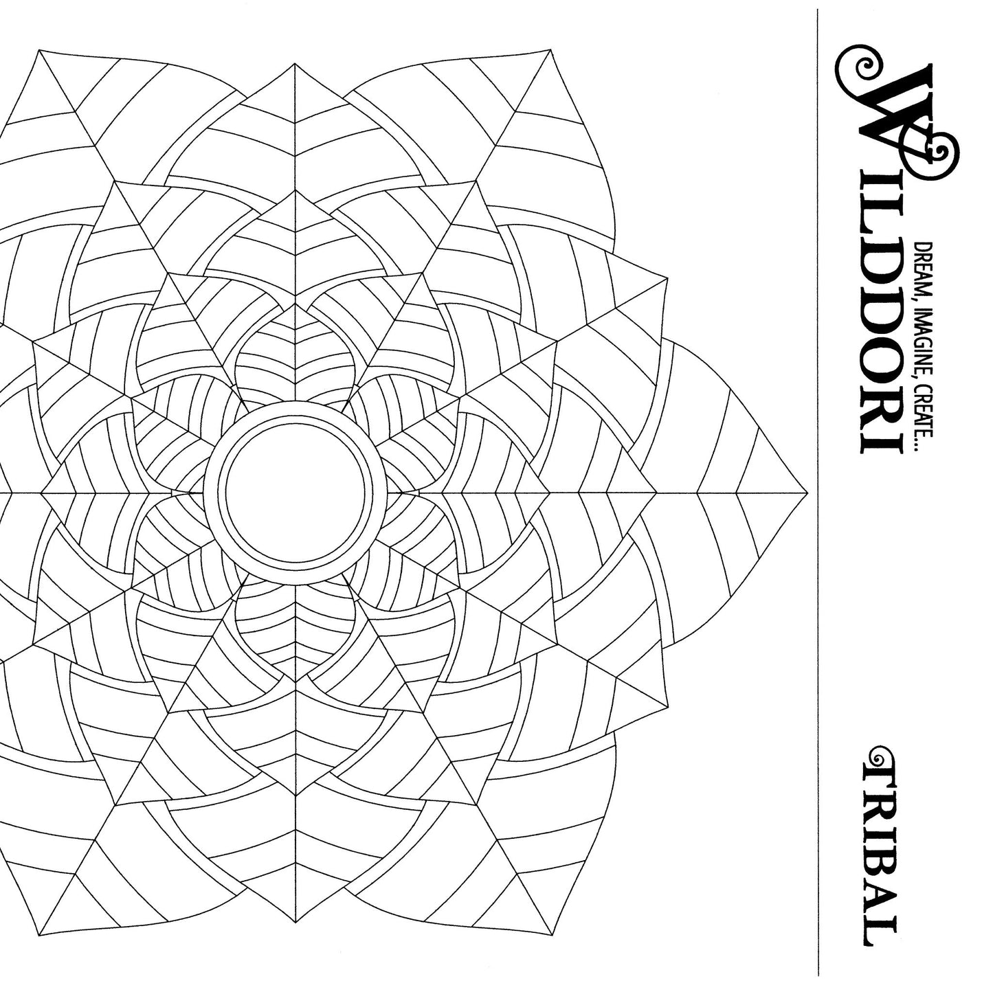 Wilddori Printable Colour In Pages Tribal 9