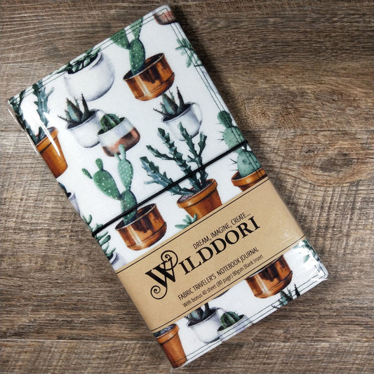 Wilddori Traveler's Notebook Cover Cactus Pots