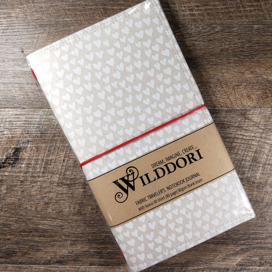 Wilddori Traveler's Notebook Cover Calico Heart