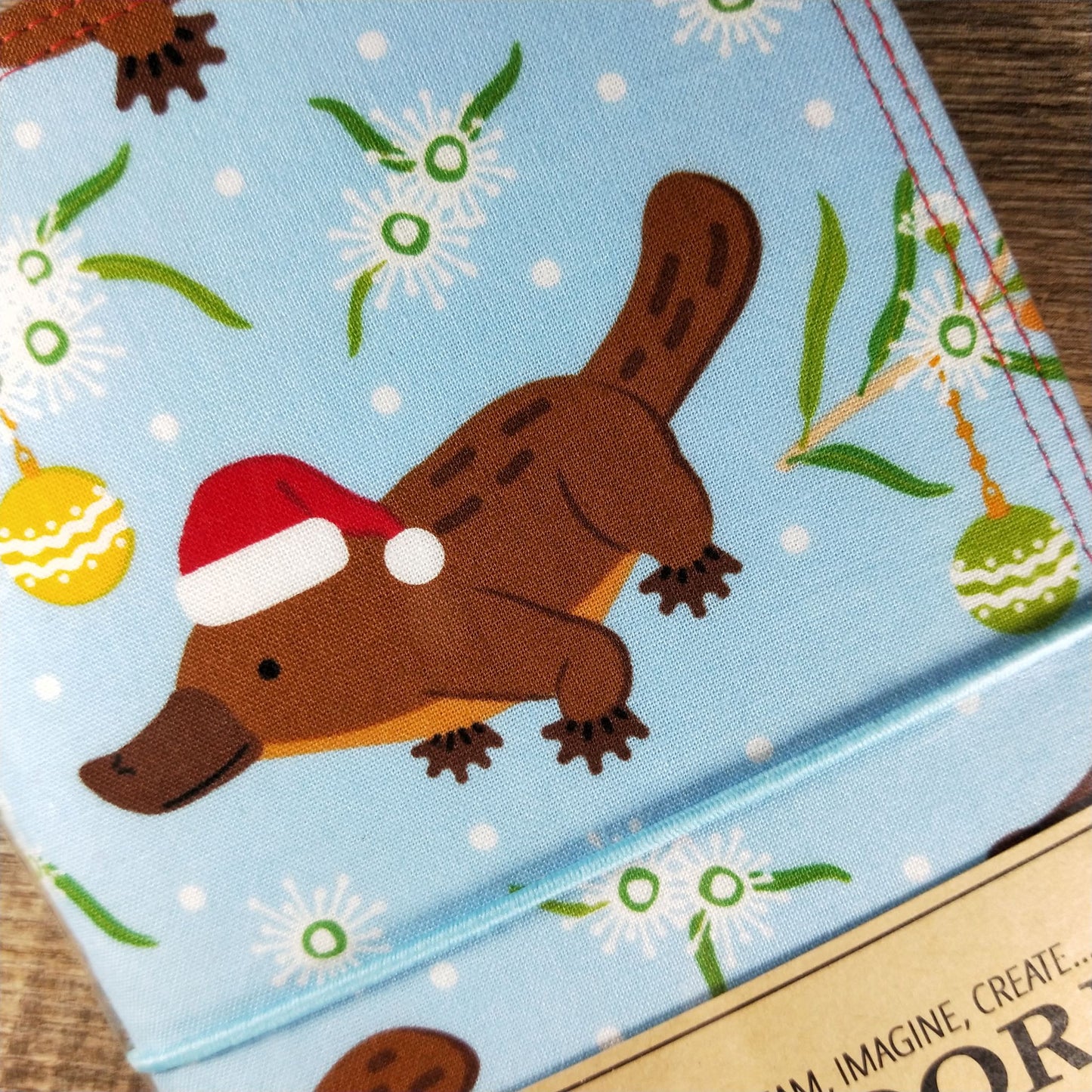 Wilddori Traveler's Notebook Cover Christmas Platypus