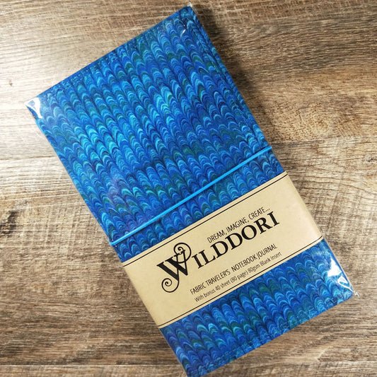 Wilddori Traveler's Notebook Cover Blue Swirls