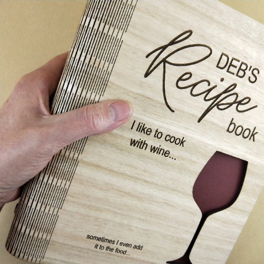 Custom A5 Recipe Book - Cook with Wine