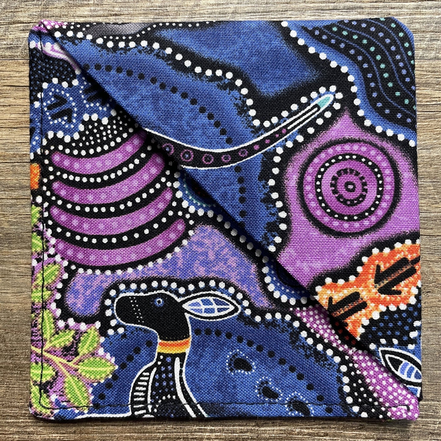 Fabric Corner Bookmark - Bright Dot Painting