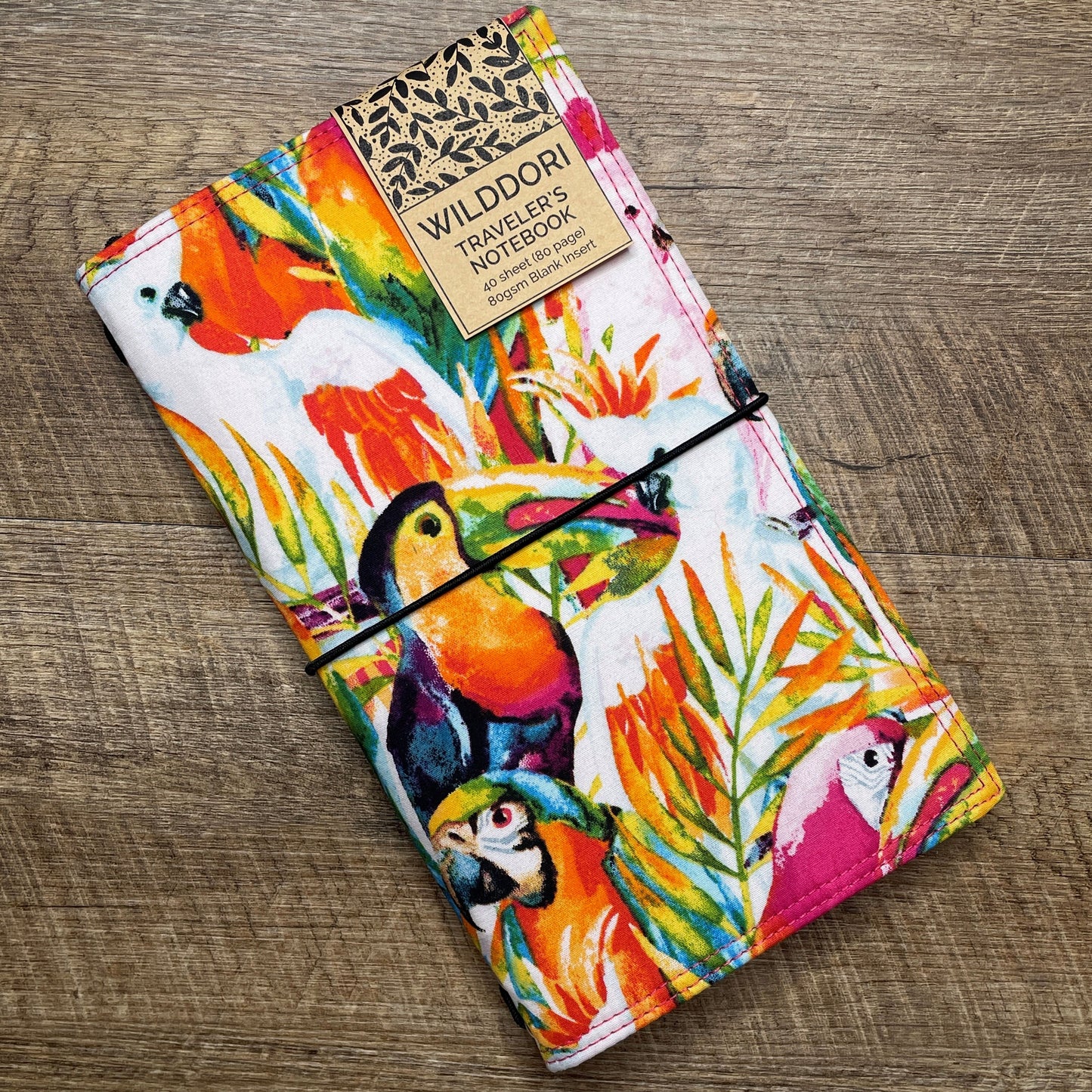 Wilddori Traveler's Notebook Cover Colourful Birds