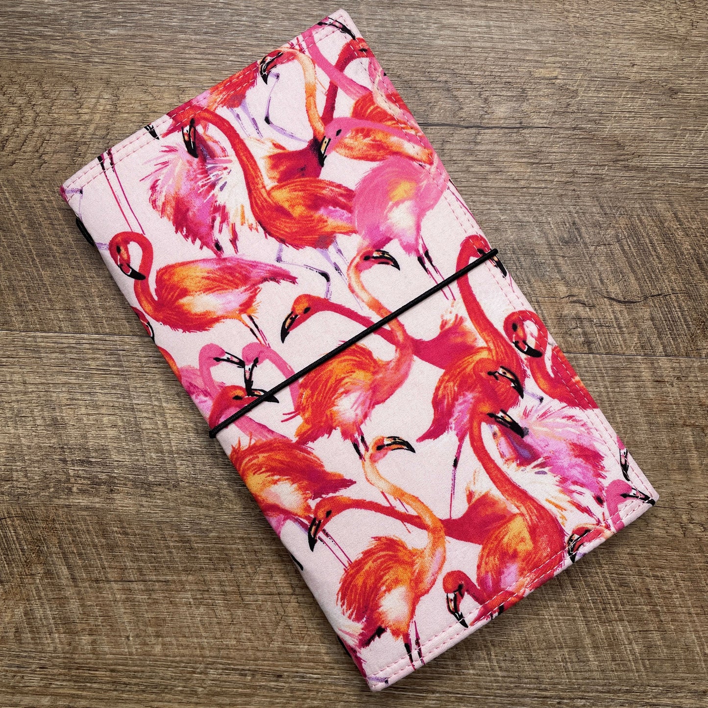 Wilddori Traveler's Notebook Cover Flamingo Flamboyance