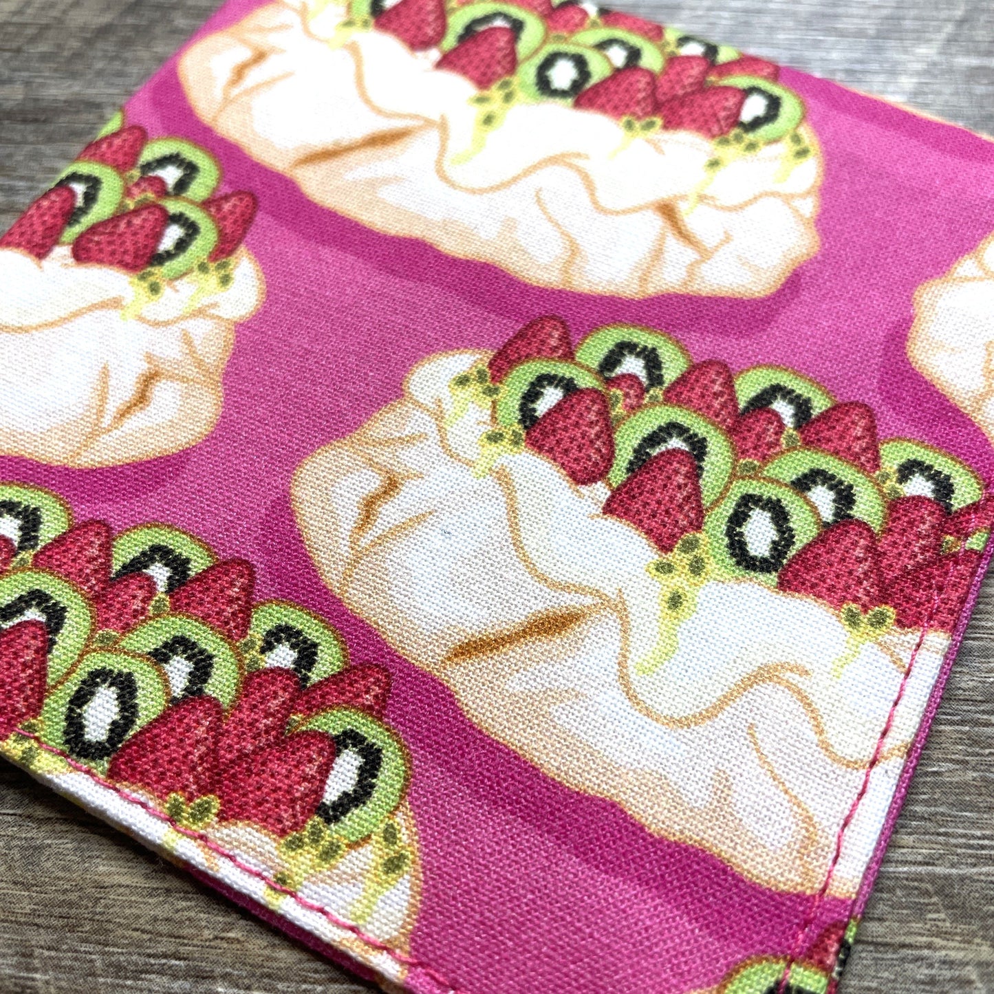 Fabric Corner Bookmark - Fruit Pavlova
