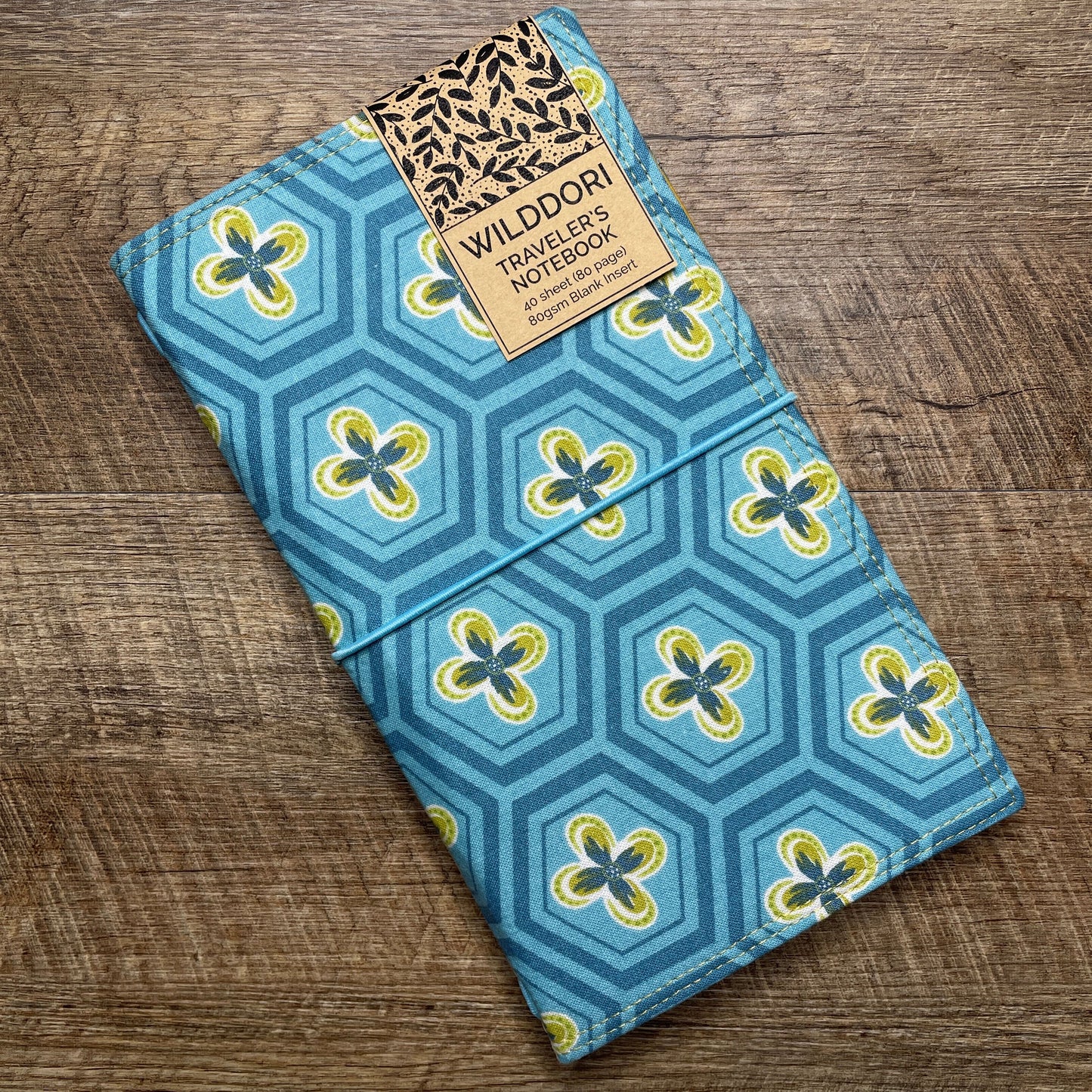 Wilddori Traveler's Notebook Cover Hexagon Flower