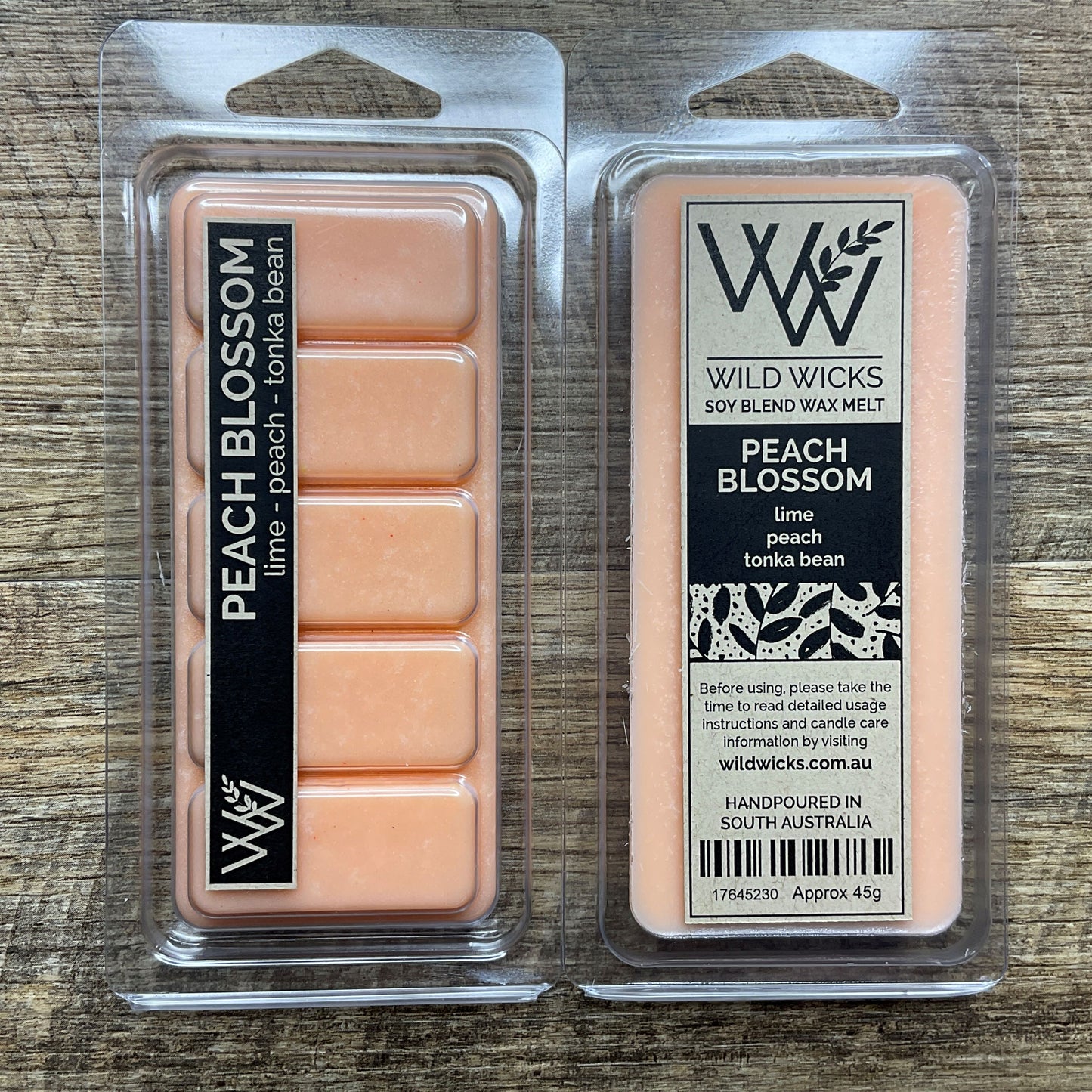 Wild Wicks Soy Wax Snap Bar Melts - Peach Blossom