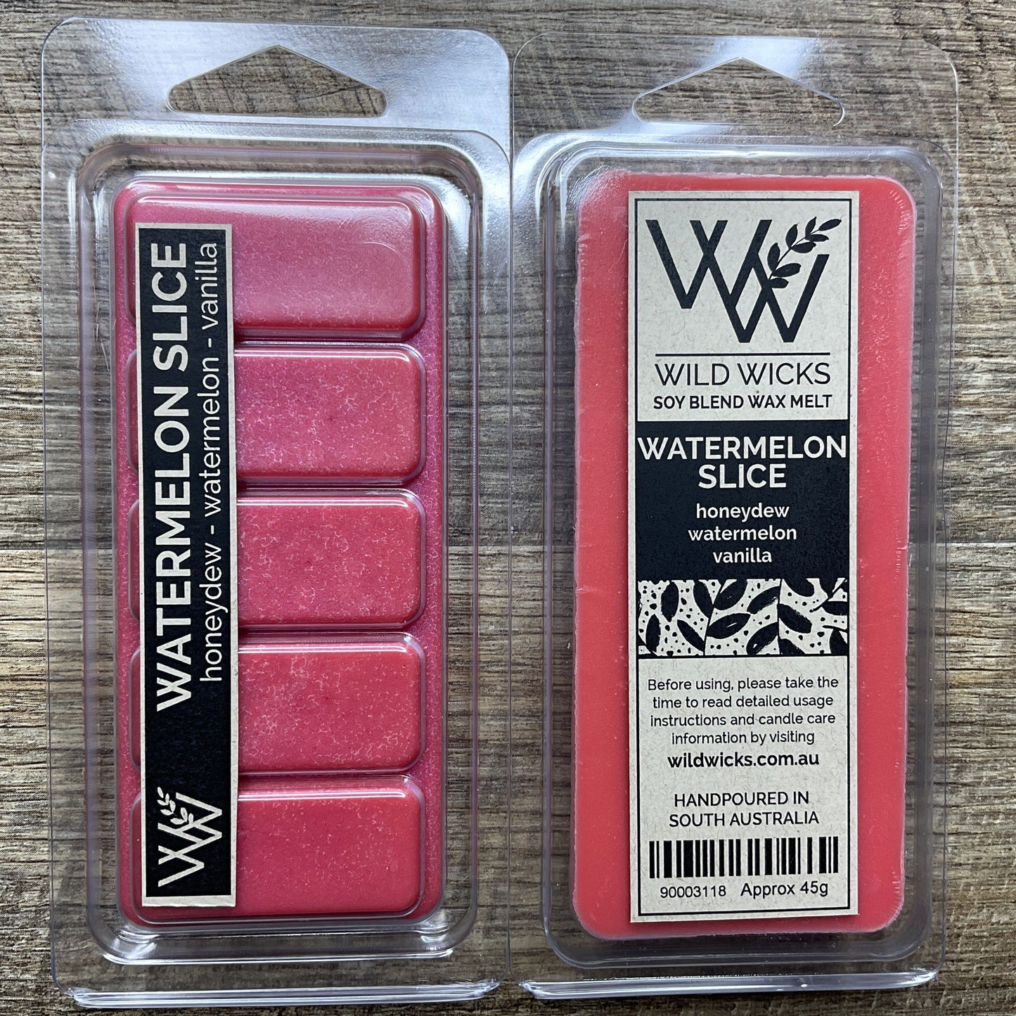 Wild Wicks Soy Wax Snap Bar Melts - Watermelon Slice